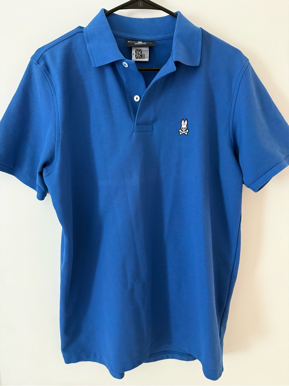 Psycho Bunny Men’s Polo Shirt in Blue with Embroidered Logo